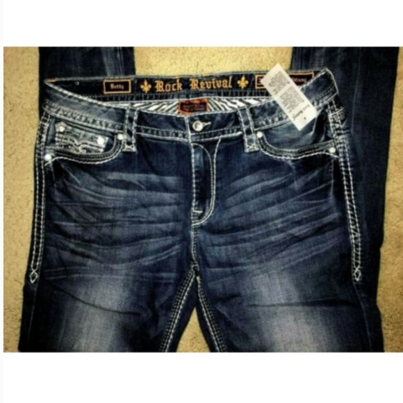 NEW! WOMEN'S ROCK REVIVAL SKINNY JEANS SIZE 31 - Picture 2 of 5